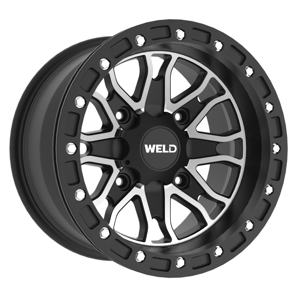 WELD WHEELS - RAPTOR BEADLOCK SATIN MIL 14X8 4+4 4X137 - Image 1