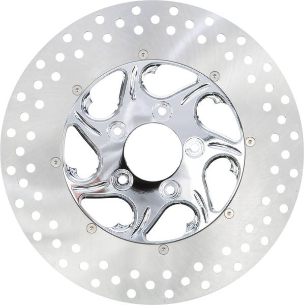 HARDDRIVE - 2PC FRONT LEFT FLOW DISC CHROME 11.5" - Image 1