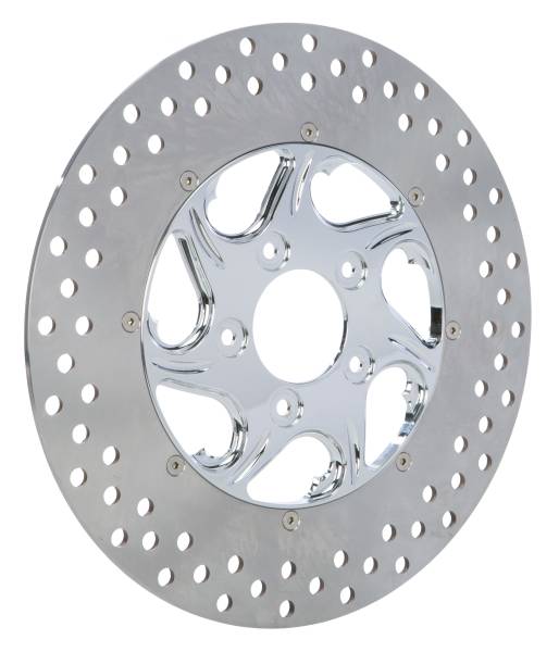 HARDDRIVE - 2PC FRONT RIGHT FLOW DISC CHROME 11.5" - Image 1