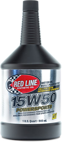 RED LINE - REDLINE 15W50 QT POWERSPORTS - Image 1