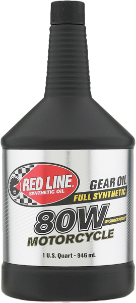 RED LINE - GEAR OIL W/SHOCKPROOF 80W 1QT - Image 1