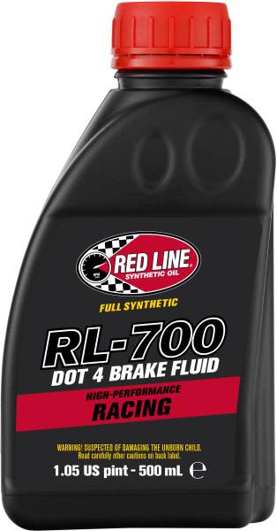 RED LINE - RL-700 DOT 4 SYN BRAKE FLUID 500ML 6/CASE - Image 1