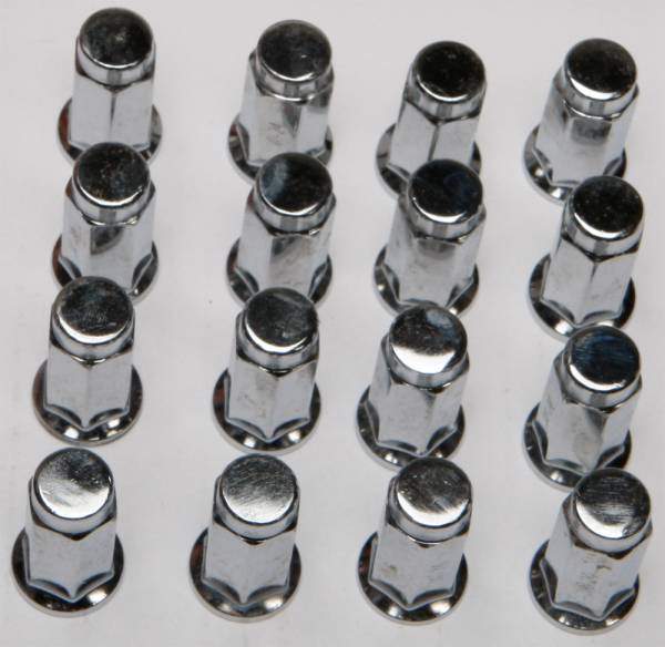 ITP - 16/PK 3/8"-24 FLAT BASE CHROME LUG NUTS - Image 1