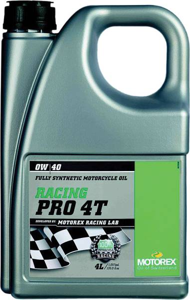 MOTOREX - RACING PRO 4T 0W40 (4 LITERS) - Image 1