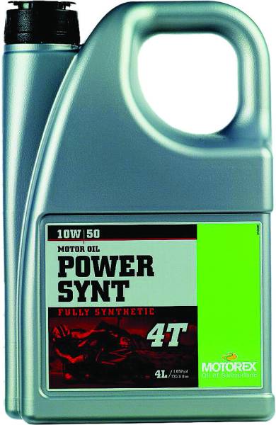 MOTOREX - POWER SYNTHETIC 4T 10W50 (4 LITERS) - Image 1