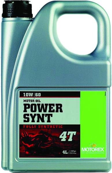 MOTOREX - POWER SYNTHETIC 4T 10W60 (4 LITERS) - Image 1