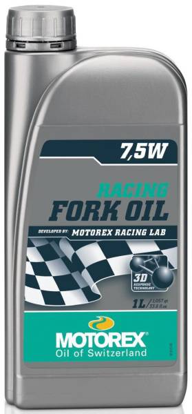 MOTOREX - LOW FRICTION RACING FORK OIL 7.5W 1 LT - Image 1