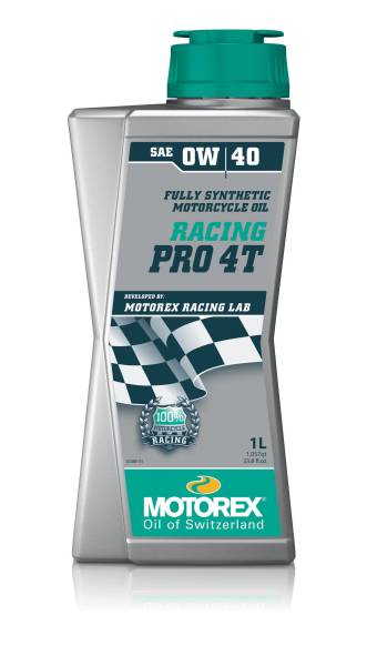 MOTOREX - RACING PRO 4T 0W40 1LT 10/CASE - Image 1