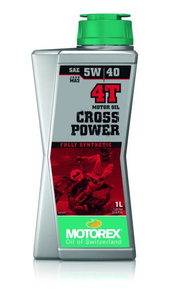 MOTOREX - CROSS POWER 4T SAE 5W40 1LT 10/CASE - Image 1