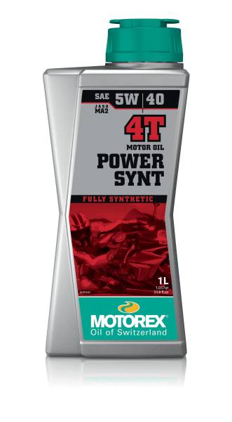 MOTOREX - POWER SYNT 4T SAE 5W40 1LT 10/CASE - Image 1