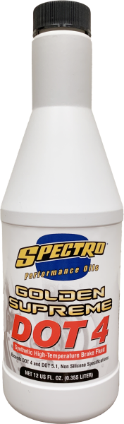 SPECTRO - DOT 4 GOLDEN BRAKE FLUID 12 OZ - Image 1