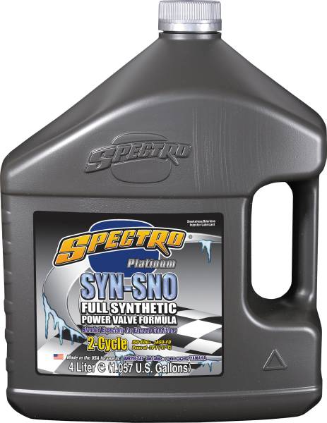 SPECTRO - PLATINUM SNO SYNTHETIC 2T 1 GAL POWERVALVE FORMULA - Image 1