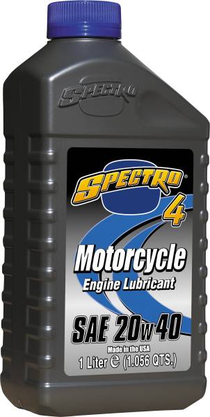 SPECTRO - PREMIUM M/C PETROLEUM 4T 20W40 1 LT - Image 1