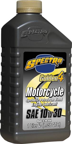 SPECTRO - GOLDEN M/C SEMI- SYN 4T 10W30 1 LT - Image 1