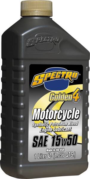 SPECTRO - GOLDEN M/C SEMI- SYN 4T 15W50 1 LT - Image 1