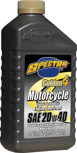 SPECTRO - GOLDEN M/C SEMI- SYN 4T 20W40 1 LT - Image 1