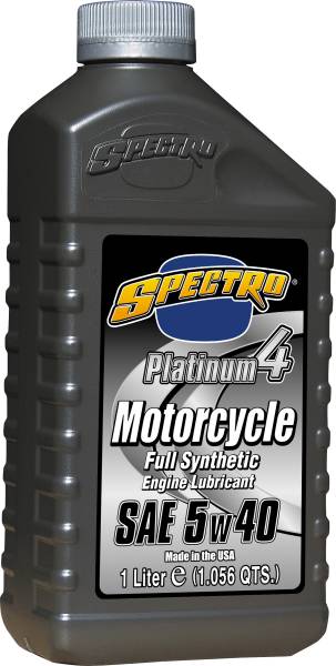 SPECTRO - PLATINUM M/C FULL SYN 4T 5W40 1 LT - Image 1