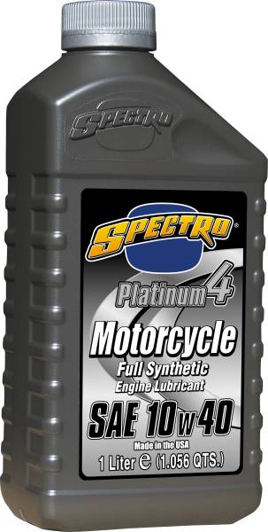 SPECTRO - PLATINUM M/C FULL SYN 4T 10W40 1 LT - Image 1