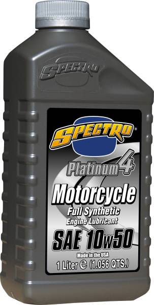 SPECTRO - PLATINUM M/C FULL SYN 4T 10W50 1 LT - Image 1