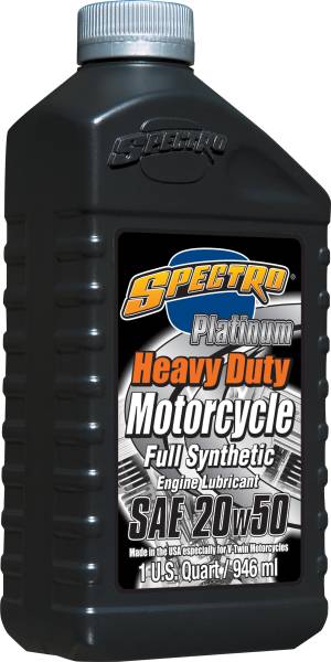 SPECTRO - PLATINUM M/C FULL SYN HD 20W50 1 QT - Image 1