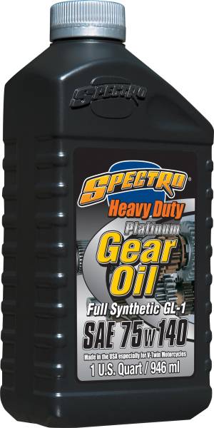 SPECTRO - PLATINUM FULL SYN HD GEAR OIL 75W140 1 QT - Image 1