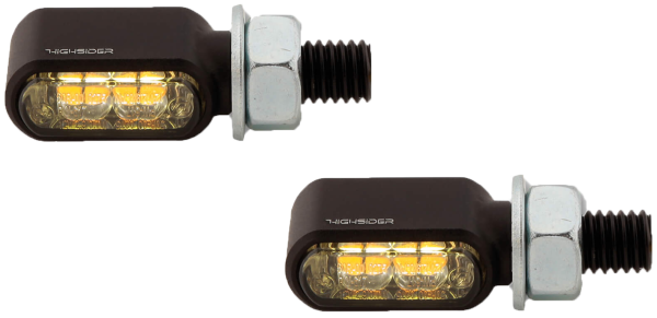 HIGHSIDER - LITTLE BRONX TURN SIGNAL AND POSITION LIGHT BLACK - Image 1