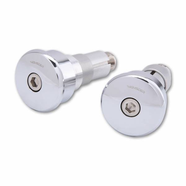 HIGHSIDER - CURVE BAR ENDS CHROME PAIR - Image 1