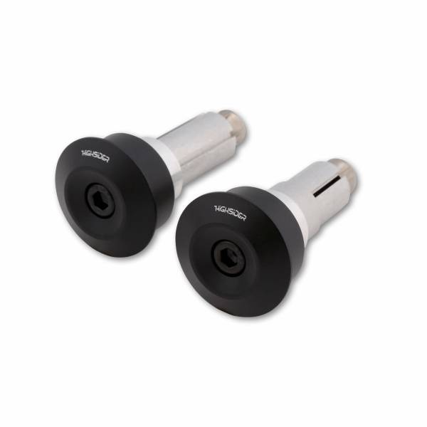 HIGHSIDER - DOT-BLAST BAR ENDS BLACK PAIR - Image 1