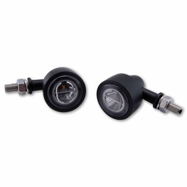 HIGHSIDER - CLASSIC X-1 LED TURN SIGNAL PAIR SMOKED LENS BLACK - Image 1