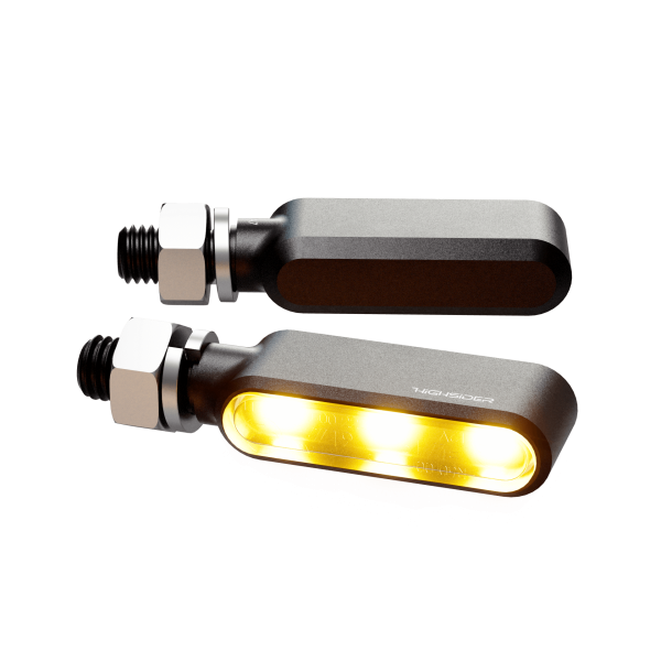 HIGHSIDER - BRONX LED TURN SIGNAL PAIR BLACK - Image 1