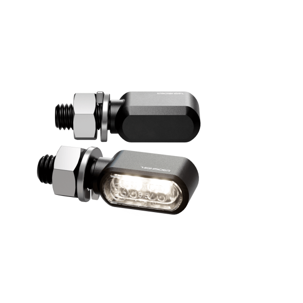 HIGHSIDER - LITTLE BRONX TURN SIGNAL/DRL PAIR SILVER - Image 1