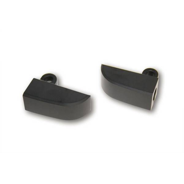 HIGHSIDER - M8 CNC TURN SIGNAL MOUNT PAIR BLACK - Image 1