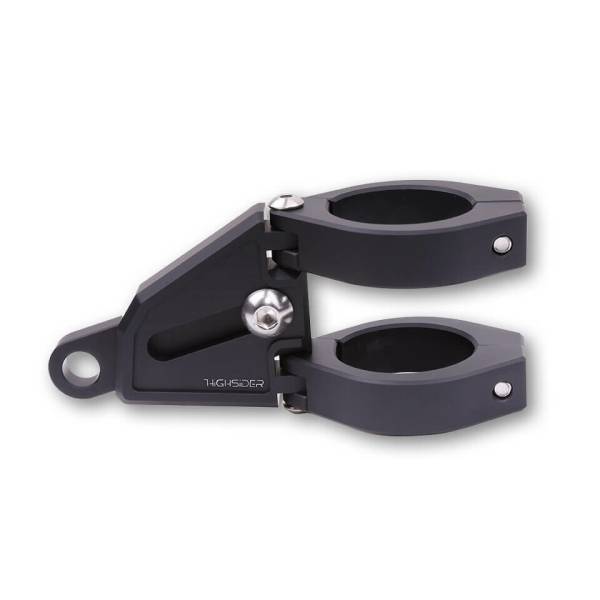 HIGHSIDER - EXTEND HEADLIGHT MOUNT BRACKET 4 FORK CLAMPS 42-43MM BLACK - Image 1