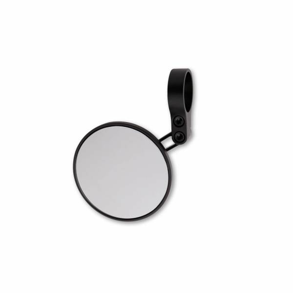 HIGHSIDER - CONERO-XS BAR END MIRROR EACH ANODIZED BLACK - Image 1