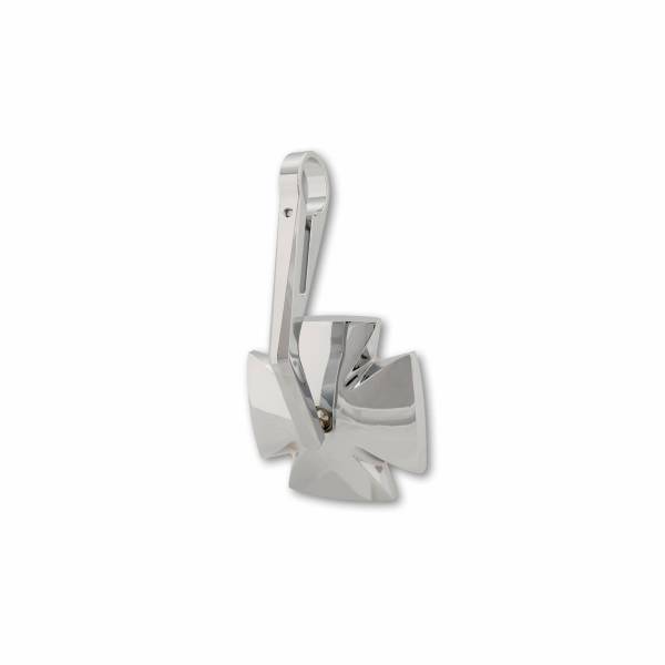 HIGHSIDER - IRON CROSS BAR END MIRROR EACH CHROME - Image 1