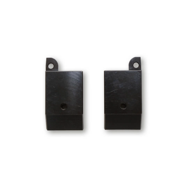 HIGHSIDER - RS1 CNC DRIVING LIGHT MOUNTS BLACK PAIR - Image 1