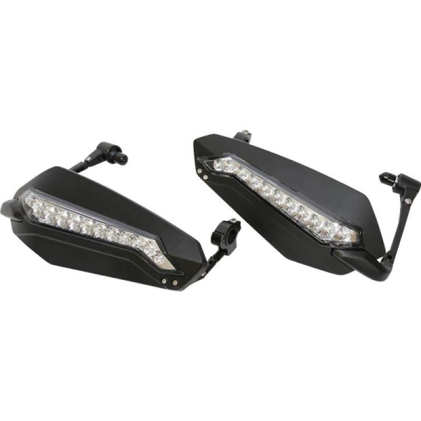 HIGHSIDER - HAND GUARDS WITH LED DRL BLACK PAIR - Image 1