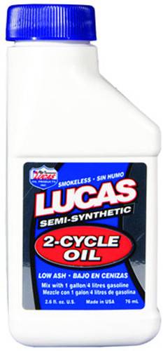 LUCAS - SEMI-SYNTHETIC 2-CYCLE OIL 2.6OZ - Image 1