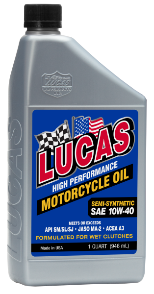 LUCAS - SEMI-SYNTHETIC HIGH PERFORMANCE OIL 10W-40 1QT - Image 1