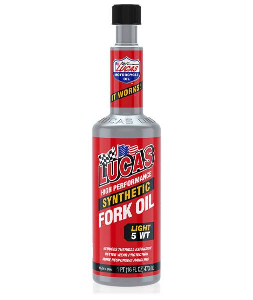 LUCAS - SYNTHETIC FORK OIL 5WT 16OZ - Image 1