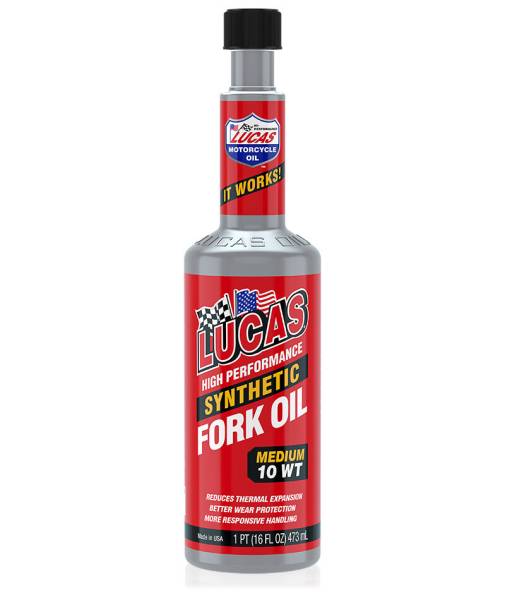 LUCAS - SYNTHETIC FORK OIL 10WT 16OZ - Image 1