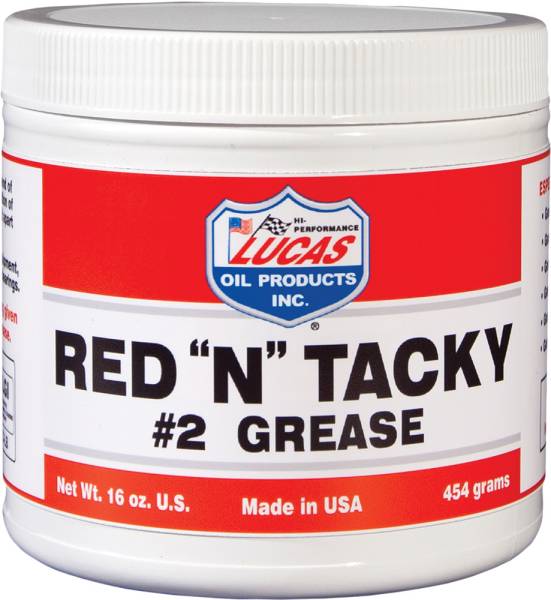 LUCAS - RED 'N' TACKY #2 GREASE 1LB TUB - Image 1