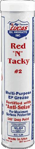 LUCAS - RED 'N' TACKY #2 GREASE 14.5OZ CARTRIDGE - Image 1