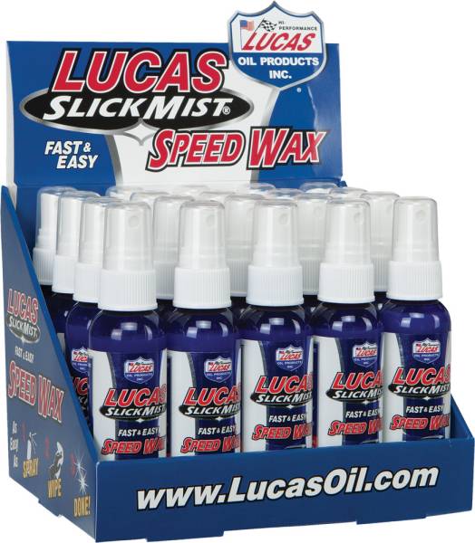 LUCAS - SLICK MIST SPEED WAX 2OZ 20/PK W/COUNTER DISPLAY - Image 1