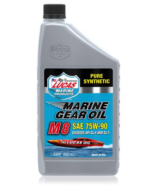 LUCAS - MARINE GEAR OIL PURE SYNTHETIC M8 1QT - Image 1