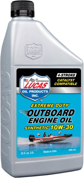 LUCAS - OUTBOARD ENGINE OIL SYNTHETIC 10W-30 1QT - Image 1