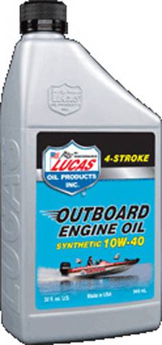 LUCAS - OUTBOARD ENGINE OIL SYNTHETIC 10W-40 1QT - Image 1