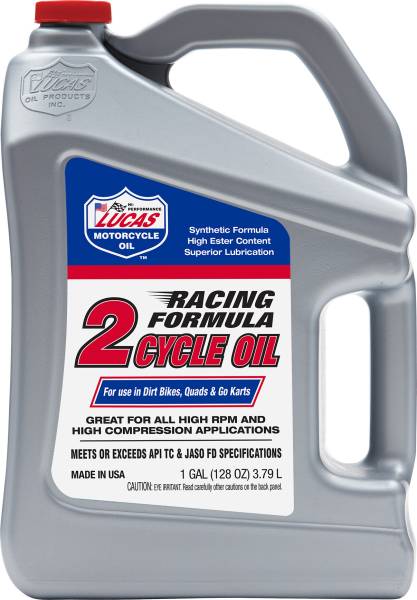 LUCAS - RACING 2-CYCLE OIL 1 GAL 4/CASE - Image 1