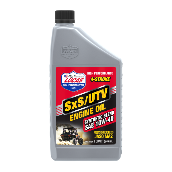 LUCAS - SXS SEMI SYNTHETIC ENGINE OIL 10W40 1 QT - Image 1