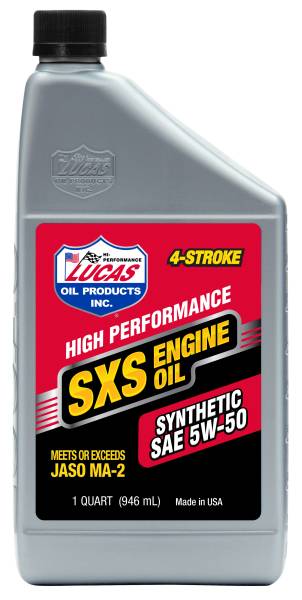 LUCAS - SXS SYNTHETIC ENGINE OIL 5W50 1 QT - Image 1